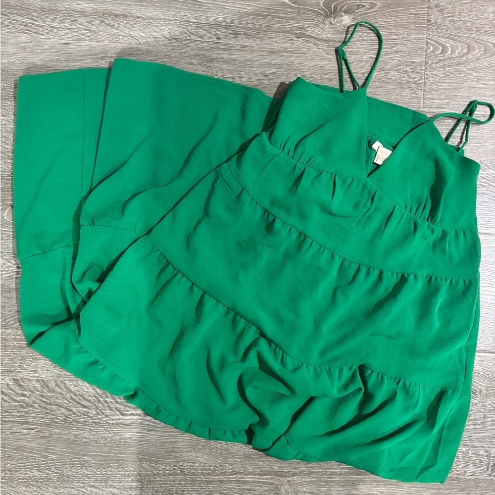 Monteau Los Angeles Green Maxi Dress, Size: L - Picture 3 of 4